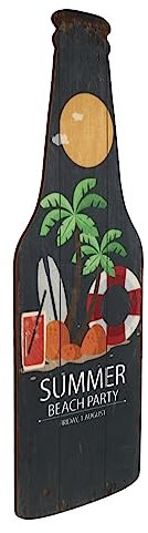 STOBAZA 2stücke Retro Holzschild Mit Bierflaschen-Design Vintage Wanddekoration Für Zuhause Oder Partys Kreative Holzkunst Für Bierliebhaber Perfektes Einweihung Für