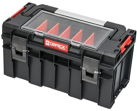 Qbrick System Boîte À Outils Vide Caisse À Outils Boîte De Rangement 450 x 260 x 240 mm Noir Rouge PRO 500 Expert