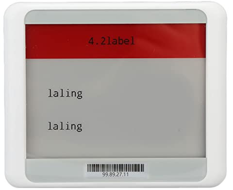 Gearwell Elektronisches Regal Label, 4.2in TFT Bluetooth Preisschild, Digitales ESL Display für Einzelhandelsproduktbeschriftung (Schwarz Weiß Rot)