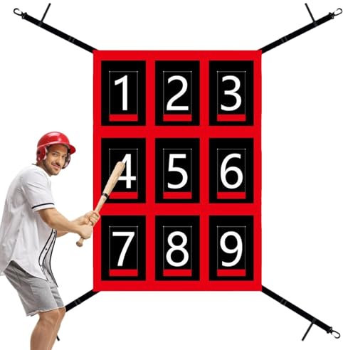 Pitching Net, Softball Practice Batting Target, Sturdy Baseball Pitching Trainer, Adjustable Strike Zone Net, Precision Throwing Aid for Accuracy Training, Equipment for Players