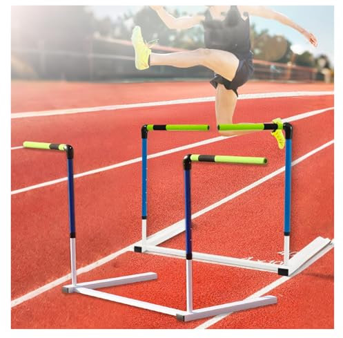 Hürden Leichtathletik-Hürden, drehbar, Schaumstoff & Metall Übungshürden für Schnelligkeits- und Beweglichkeitstraining, Athleten Springen Agility-Hürden-Ausrüstung, 76 84 91 100 107 cm Höhenverstellb