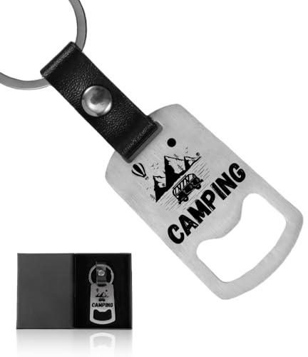Apribottiglie da campeggio, portachiavi per rimorchio, regalo divertente per camper, accessori da campeggio, gadget, accessori per roulotte, regali per camper