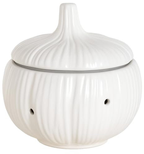 Space Home - Contenitore ventilato per aglio o cipolla - Barattolo per alimenti conservatore - Salva aglio frigorifero - Barattolo per conservare cibo - Vaso/contenitore per aglio - Salva cipolla