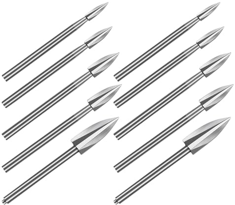 NIYANGLE 10pezzi Punte per Trapano per Intaglio del Legno Utensili per Lavorazione del Legno Diverse Dimensioni per Foratura e Incisione