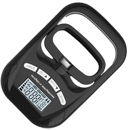 Medidor De Fuerza De Preensión | 180kg Pantalla Digital Recargable,Probador de Fuerza con Pantalla Digital | Para Entrenamiento Fitness Recuperación Muscular Hogar Viaje Mujeres Hombres
