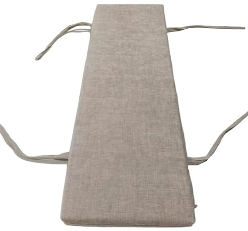 Outdoor Indoor Bench Cushs Non-Slip Seat Pads 24x16x2in with er for Deck Chairs, Beer Tents, Swings - Light Khaki, Perfect for Bay