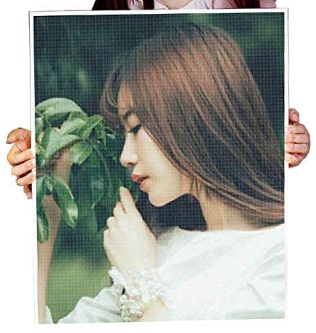 GIRLSIGHT Diamond Painting Eigenes Foto Personalisiert - 5D Diamant Malerei Set Vollbild, DIY Bilder nach Zahlen selbst gestalten, Individuelles Mosaik Klebebild für Wanddeko (30X40CM)