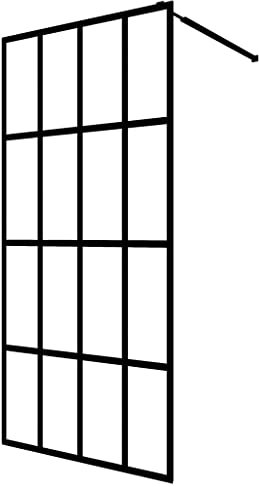 vidaXL Duschwand für Begehbare Dusche Hartglas 100×195 cm