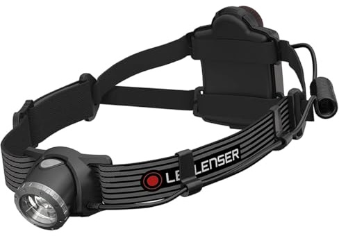Ledlenser H7 SE LED-Stirnlampe, 300 lm, AAA-Batteriebetrieb, IP54, 165g | bis zu 30h Leuchtdauer, wiederaufladbar, fokussierbar, Stroboskop, inkl. Gürteltasche, wasserabweisend, Transportation Lock