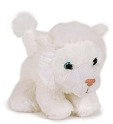 Trigon Stofftier Löwe, weiß, 13 cm Kuscheltier Plüschtier, Wildtier Zootier Raubkatze Softplüsch