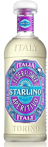 Starlino Elderflower Aperitivo, 750mL | Delizioso su Ghiaccio o in un Negroni o in un Manhattan | Aggiungi al tuo Scaffale con lo Shaker, il Cocktail Bicchieri e Accessori Cucina | Grado Alcolico 17%