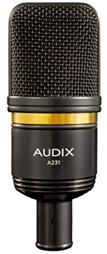 AUDIX A231 Microfono a condensatore a diaframma largo - Microfono cardioide da studio per voce, Voiceover e strumenti acustici