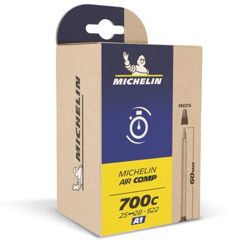 MICHELIN Unisex – Erwachsene A2 Aircomp Schlauch, Schwarz, 48 mm