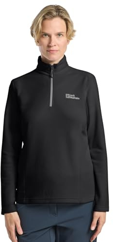 Jack Wolfskin Damen Taunus HZ W Fleecepullover, Black, L