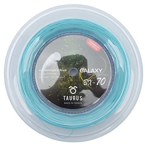 Badmintonschläger Saite,200m 0,7mm Hochelastische Badmintonsaite, Nylon Badminton Schläger Linie Constellation BX70 Großer Tablett Badmintonschlägersaite Badmintonschnur für Badminton Reparaturzubehör