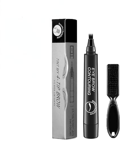 Elmyse Stylo de remplissage de barbe, kit de stylo de remplissage de barbe étanche, stylo de remplissage de barbe 2024, crayon de remplissage de barbe pour homme, kit de stylo de remplissage