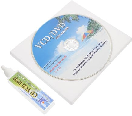 Angoily Cleaning Dish Set Cd Player Cleaning Kit Cd Brush for Dvd Player Maintenance Equipment Cleaner for Disc and Console Kit