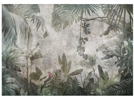 Kunstloft Carta da parati 'Rain Forest in the Fog' 450x315cm Fotomurale moderno