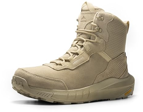 NORTIV 8 Botas Militares Ligeras Tácticas Hombre Policiales | Ligero y Soporte, Protección 4h Impermeable, Durabilidad Robusta, Tracción Antideslizante, Frescura