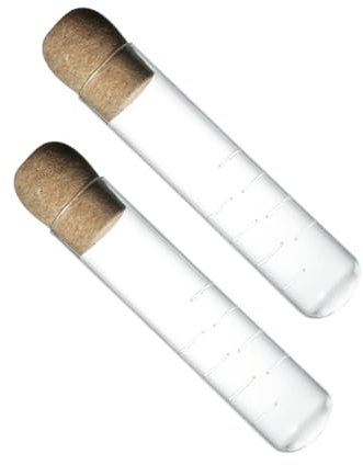 MAGICLULU 2piezas Infusores De Té De Vidrio Reutilizables Unids Colador De Té Con Tapón De Corcho Transparente De Sueltas