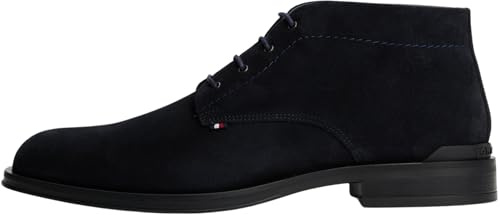 Tommy Hilfiger Chaussures Derby Homme Corporate en Daim, Bleu (Desert Sky), 42