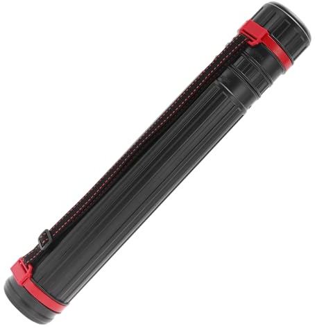 CAPASTEC Posterrolle Erweiterbare Transportrolle, Tragbare Langlebige Runde Aufbewahrungsboxen, Zeichnungsrollen wasserdichte Dokumentenaufbewahrungsrolle Mit Schultergurt Länge: 56-90cm