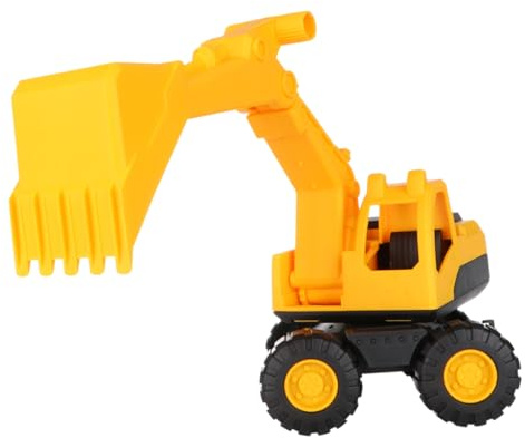 UKCOCO Plastic Car Excavator for Medium Sized Yellow Sand Holder Lightweight and Easy Grip Beach for Early Learning and Creative Play at Sandbox and Beach