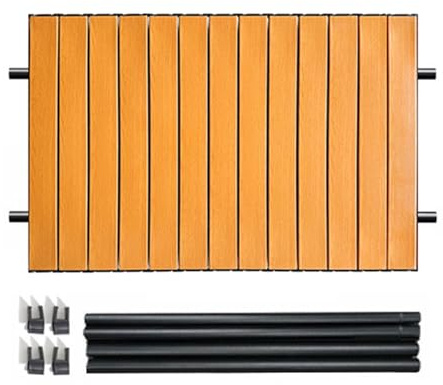 Mesa plegable para exteriores, tablero de carrito de jardín, accesorio de escritorio de metal plegable duradero, mesa portátil ligera para camping, playa, coche, patio, viajes, tablero compacto para