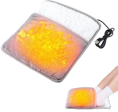 OBEST Fußwärmer Elektrisch, Fusswärmer Konstante Temperaturheizung 50-60℃, Elektrischer Fußheizung Wärmekissen, foot warmer mit USB-Stecker, heizdecke für Fuß, Hände, Bauch, Taille