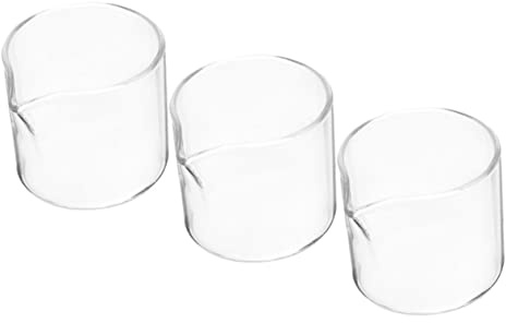 Alipis 3piezas Jarra Pequeña De Vidrio Para Leche Jarra Dispensador De Jarabe Unidades Para Cafetería y Desayunos