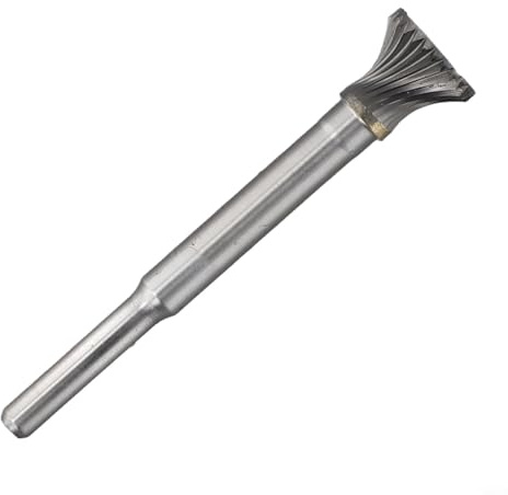 Limas rotativas de 6 mm para ranura de madera, carburo de aluminio, fresas rotativas de metal y fresado de metal, cortador de cabeza de plástico en espiral (L90)