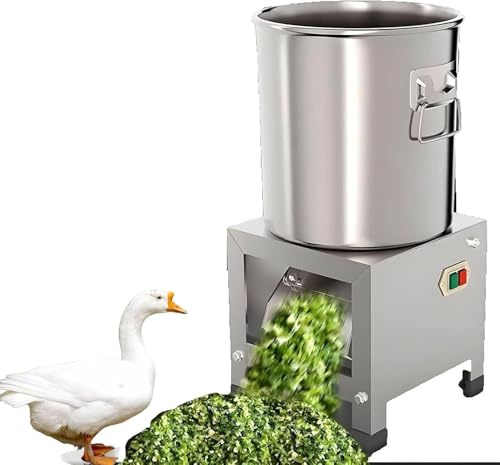 Tritatutto commerciale per verdure, trituratore in acciaio inossidabile per impieghi gravosi, 1000 W, 3500 giri/min, capacità di produzione 50–120 kg/h per la lavorazione di mangimi per pollame