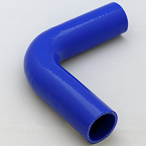 90 degree Silicone Turbo and Coolant Reinforced Hose Elbow ID: 16mm - Blue