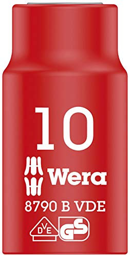 Wera 8790 B Zyklop VDE 3/8 Drive Socket, 10 x 46 mm, 05004954001