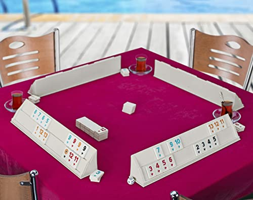 SEMUS Original Rummy/Okey aus Plastik mit Melamin Spielsteine