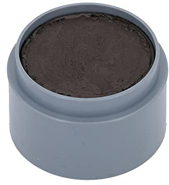 Grimas Water-Make-Up, 15ml Wasserschminke, Farbe schwarzbraun N1, professionelle Körperfarbe, schnelltrockend und sehr hautschonend, ideal fürs Kinderschminken, Karneval und Halloween, auf Wasserbasis
