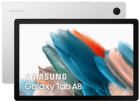 SAMSUNG - Galaxy Tab A8 LTE Tablet 25,6 cm (10,5 Zoll) 64 GB Android Farbe Silber (spanische Version) (die italienische Version kann Nicht gewährleistet Werden)