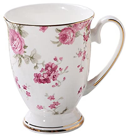 Taza de té de porcelana inglesa para el hogar, la cocina, la oficina, 300 l