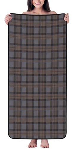 YsoLda Strandtücher, Korallensamt, Badetuch, Decke, Pooltuch für Bad, Reisen, Spa, Fitnessstudio,Outlander Fraser Tartan Plaid