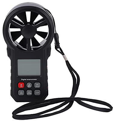 Anémomètre MS6252A, Testeur de Jauge de Vitesse du Vent Portable, Précision et Mesure Précise, Anémomètres avec écran LCD rétroéclairé pour le Taux de Gaz