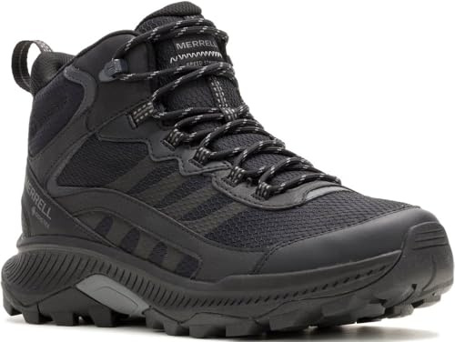 Merrell Men’s Speed Strike 2 Gore-TEX® Hiking Boots, Waterproof and Breathable, Outdoors, Hiking & Trekking Footwear (Black, UK Footwear Size System, Adult, Men, Numeric, Medium, 13)