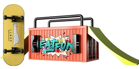 Fingrar skateboards – 5,91 tum minifingerskateboards – skateboard-ramp-set – rolig fingersportleksak med ramper och tillbehör för färdigträning, perfekt för barnlekar och gåvor