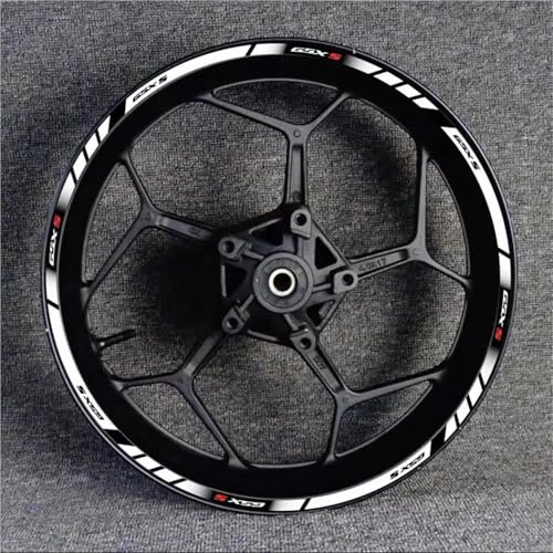 Adesivi Cerchioni Strisce Adesive Riflettenti Per Cerchi Moto Per Suzuki GSXS1000 GSX-S 1000 GSXS/1000/R/S1000/S Set di Strisce Cerchi Moto(Colore 11)