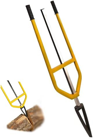 Fendeuse De Bois De Chauffage Manuelle Portative, Outil De Fendeuse De Bois À Inertie Robuste Avec Poignée Ergonomique Et Antidérapante, Fendeuse Coulissante Avec Pointe En Acier Trempé