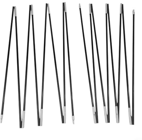 Outdoor Fiberglass Tent Pole Set, Collapsible Support Rods with Internal Shock Cord, Portable Canopy Replacement Bars for Camping Hiking Backpacking Gear(435)