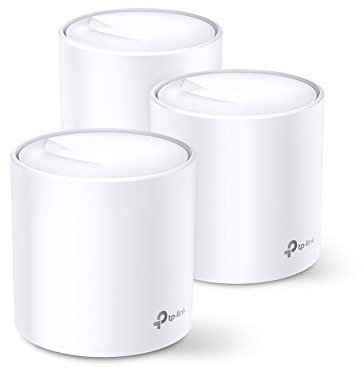TP-Link Deco X60 WiFi 6 Mesh, AX3000 Sistema per tutta la casa, Copertura fino a 650m2, Sostituisci router e extender tradizionali, Funziona con Alexa (confezione da 3)