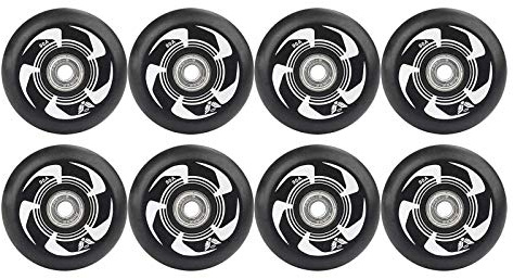 8 st inline-skridskor hjul 72 mm 76 mm 80 mm inline-skridskor ersättningshjul med ABEC-9 lager