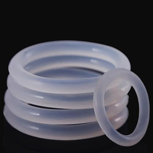VMQ Hochtemperaturbeständiger Silikonring, wasserdichter Dichtungsring, Dichtung, runde O-Ring-Silikonkautschukdichtung (Size : OD 40mm (5Pcs), Color : 3mm)
