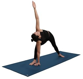 Yoga-Mad Studio-Yogamatte, extra lang, 220 cm lang, rutschfeste Gymnastikmatte mit hoher Dichte, für Pilates, Yoga, Stretching, Heimtraining und allgemeine Fitness