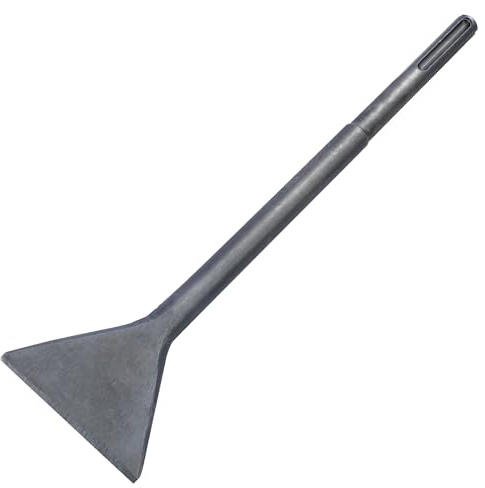 TOPWAY 4.3 Inch SDS Max Floor Scraper Chisel (400 x 110 mm) for Removal of Tiles, Floor Adhesive, Carpets, Linoleum, Plywood, and Wall Surfaces 121132